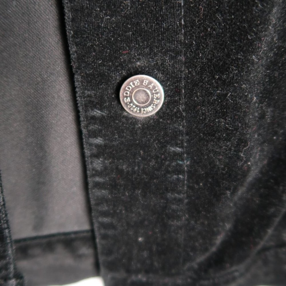 Eddie Bauer Black Suede Jacket Sz S - Picture 4 of 8